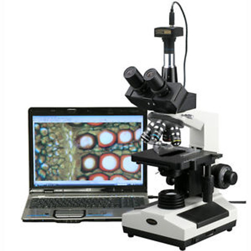 Amscope 40X-2000X Doctor Veterinary Clinic Biological Compound Microscope + Usb
