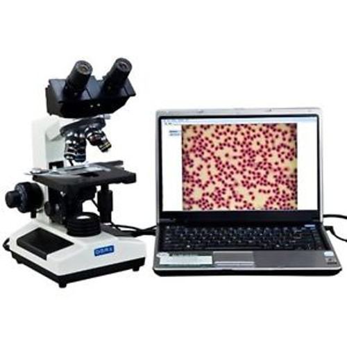 Compound Binocular Microscopes 40X-2000X Digital Biological With Built-In 3.0Mp