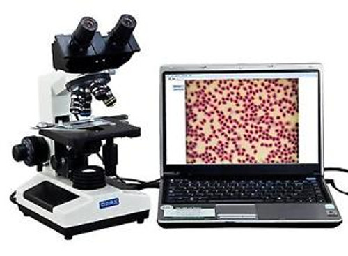 Omax 40X 2000X Digital Binocular Biological Compound Microscope With Built...