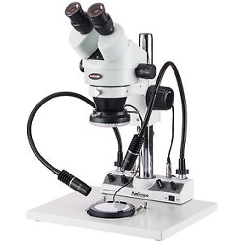 7X-45X Stereo Inspection Microscope With Large Stand And 4-Way Lighting System