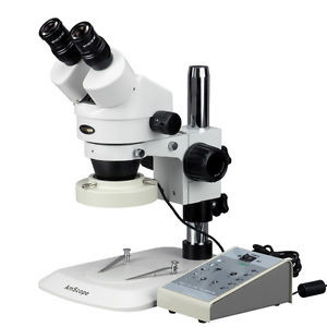 Amscope 3.5X-90X Super Widefield Zoom Stereo Microscope With 8-Zone 80-Led Ring