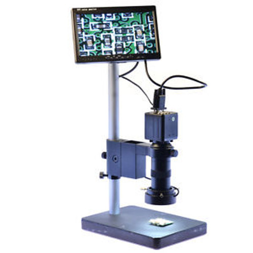 2.0Mp Industry Digital Microscope Camera 100X C-Mount Lens 7 Lcd Monitor 40 Led