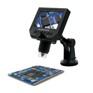 600X HD 3 .6MP CCD Pixel 4.3 Inch OLED Display LCD Digital Microscope LN