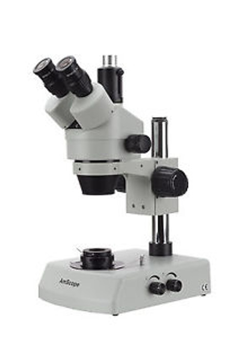 Amscope 7X-45X Jewelry Gem Stereo Microscope With Dual Halogen Lights