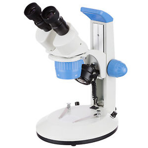 Amscope 20X-40X Super Widefield Track Stand Stereo Microscope + Top & Bottom Lig
