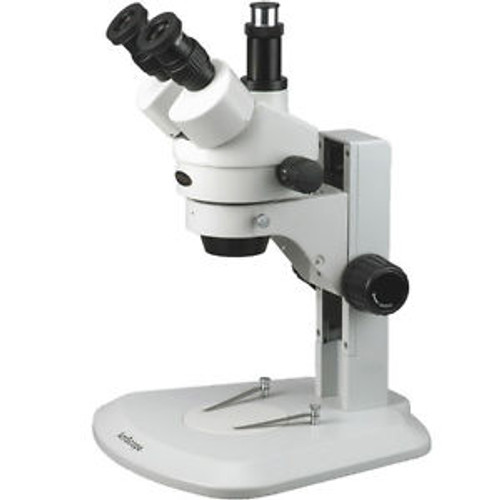 Amscope 3.5X-45X Track Stand Super Widefield Stereo Zoom Trinocular Microscope