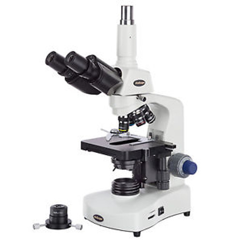 Amscope 40X-2000X 3W Led Trinocular Compound Microscope Darkfield / Brightfield