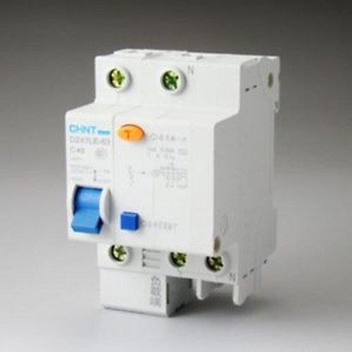 10Pcs Dz47Le-1P+N C40 40A 230V Earth Leakage Protection Circuit Breaker