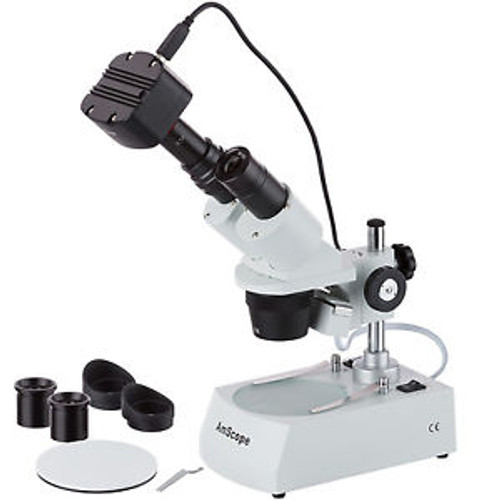 Amscope Se305R-Px-Mt 5X-10X-15X-30X Stereo Coin Microscope + 1.3Mp Usb Camera