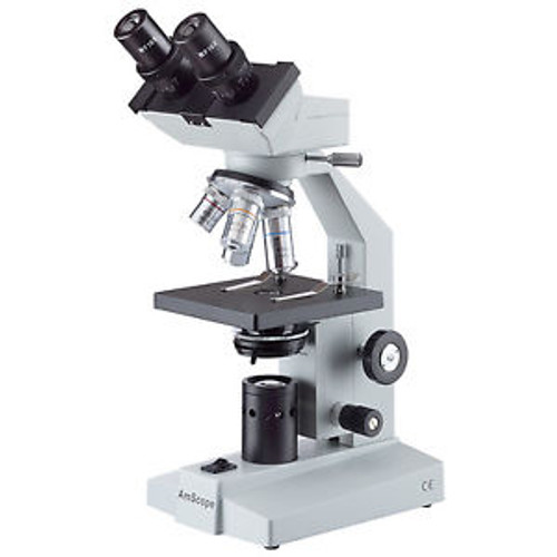 Amscope 40X-1000X Binocular Biological Microscope