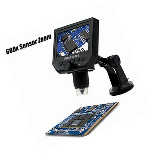 Portable Digital Microscope With 4.3 Screen 3.6Mp 600X Sensor Zoom Lcd Kit