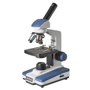 Omano Om118-M3 - 40X-400X Full Size All Metal Monocular Compound Microscope...
