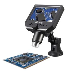 M.Way Portable Digital Microscope 3.6MP 600x Sensor Zoom LCD kit with1080P/720P/