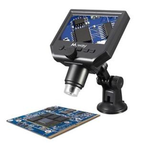 M.Way Portable Digital Microscope 3.6Mp 600X Sensor Zoom Lcd Kit...