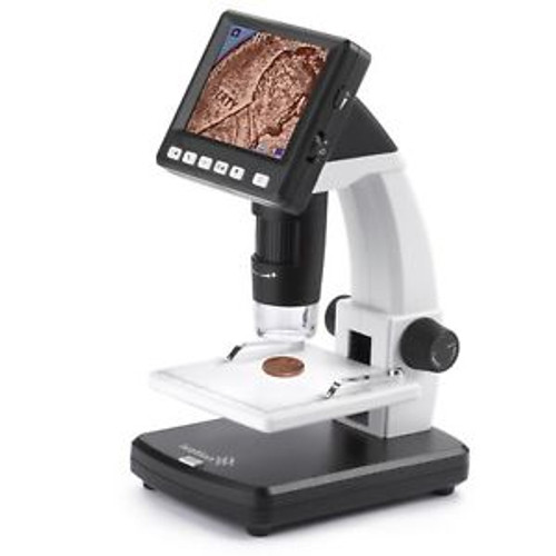 Ivation Portable Digital Hd Lcd Microscope ?Û Rechargeable 14Mp Microscope W/220X