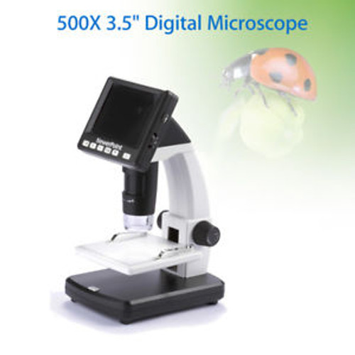 Um038 3.5 Lcd Screen 500X Usb Digital Microscope 8 Led For Electronic Checking