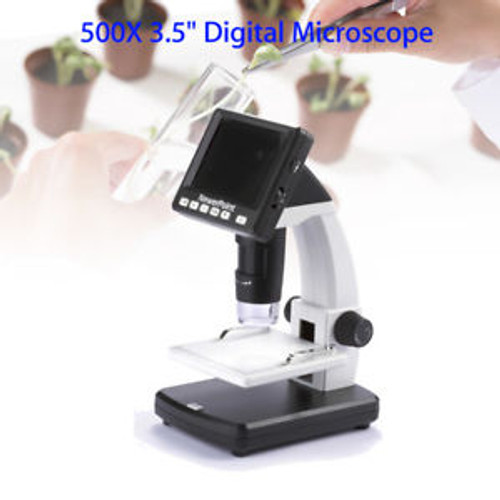Um038 3.5 Inch Lcd 500X Usb Digital Microscope With 8 Led High Quality Portable
