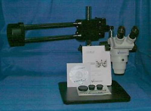 Vwr Vista Vision Stereozoom Microscope 82026-654 Binoc Roller Stand W/ Acces