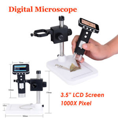 1000X Digital Microscope Portable USB 3.5 LCD Industry Inspection Microscope