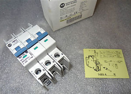 Allen Bradley 1489-M3C200 Circuit Breaker 3P 20A  480Y/277 Vac Din Rail Mnt