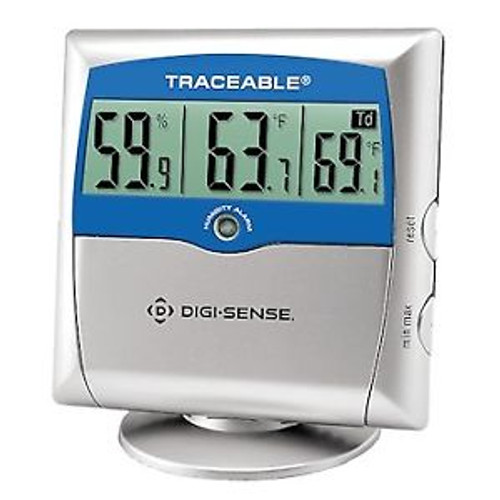 Digi-Sense Traceable Digital Thermohygrometer with Dew Point and Calibration