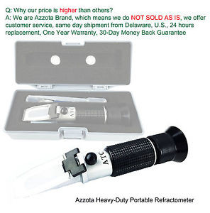 Azzota Honey Tester Refractometer  Brix: 58-90% Baume: 38-43Be water:12-27%