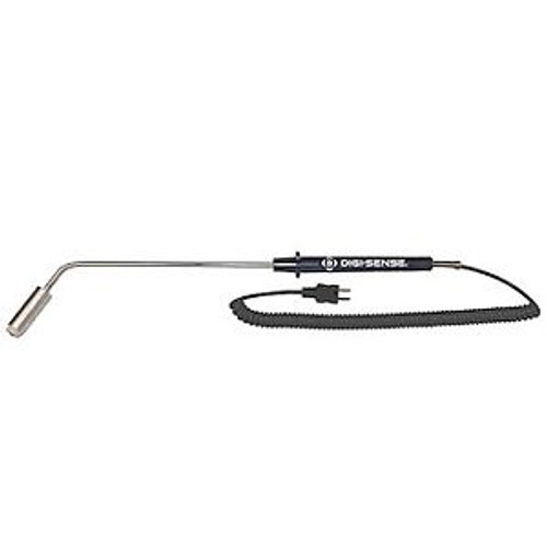 Digi-Sense Type-J 45 Angle Surface Probe 10 L Mini Conn Exp 5ft Coil Cord