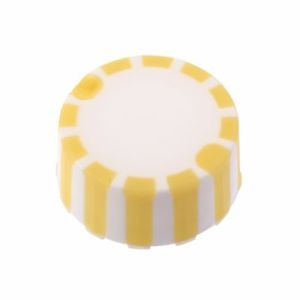 Cap Only Screw Top Micro Tube Cap Grip Cap W/Integrated O-Ringyellow #230840Y