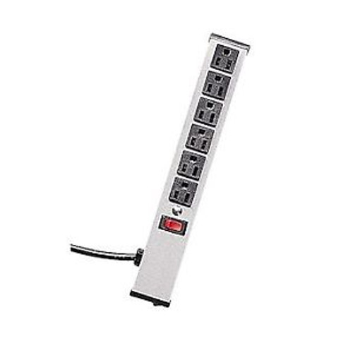 Wiremold/Legrand Ul207Bc Standard 6-Outlet Power Strip With 6 Ft Cord