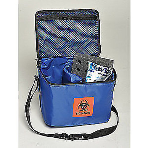 Thermosafe Nylon Polystyrene Foam Medical Transporter Tote0.3 Cu-Ft 641 Blue