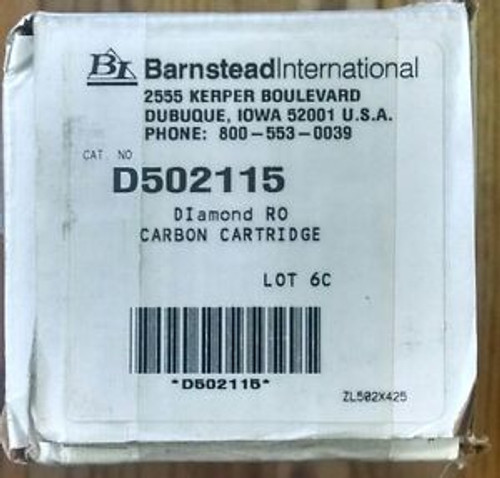 Nib! Barnstead International D502115 Diamond Ro Carbon Cartridge