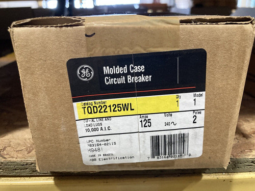 New General Electric Ge Tqd22125Wl 2P 125A 240V Breaker 1-Year Warranty