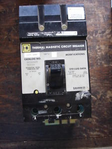 Used Square D Breaker Q232225 225 Amp Thermal Magnetic Circuit Breaker