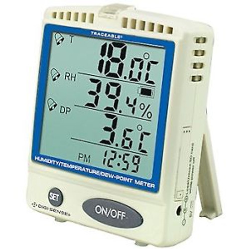 Control Company 6404 Traceableâ® Digital Thermohygrometer With Dew Point Memor...