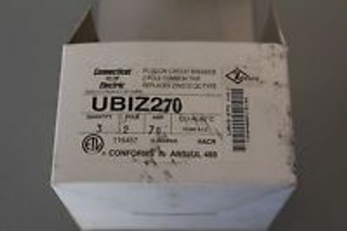 New 2 Ubiz270 Zinsco Type Ubiz Circuit Breaker 2 Pole 70 Amp120/ 240V