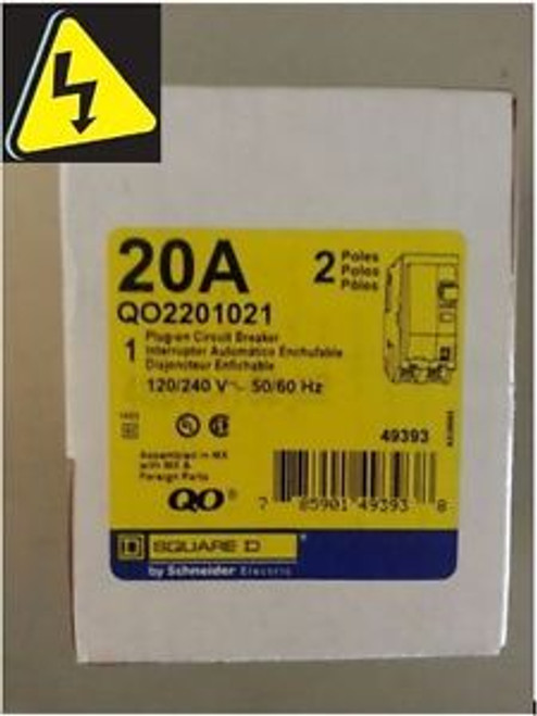 New In Box - Square D Circuit Breaker Part # Qo2201021