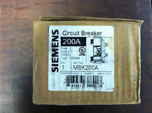 Siemens Circuit Breaker #Mbk200A