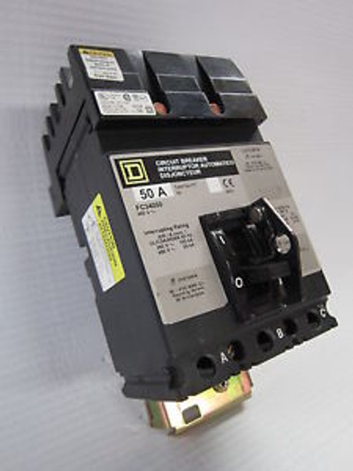 Square D I-Line Fc34050 50 Amp Breaker 50A Iline 240/480V Type Fc-34050 Iad S3