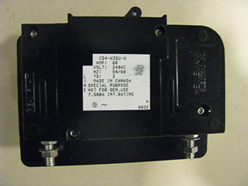Heinemann Circuit Breaker Part # Cd4-A3-Du-0060-02A Heinemann Circuit Breaker Part # Cd4-A3-Du-0060-02A