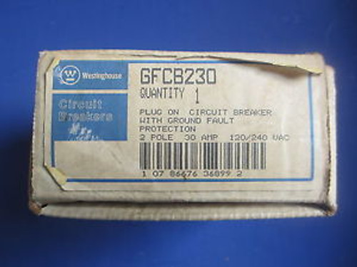 Westinghouse Gfcb230 Plug-On Circuit Breaker W/ Ground Fault Protection