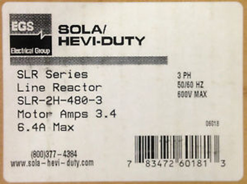 Sola / Hevi-Duty Slr-2H-480-3 Isolation Transformer