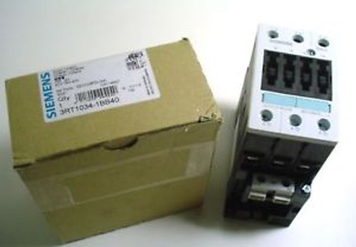 Siemens 3Rt1034-1Bb40 Contactor 3Rt10341Bb40 New