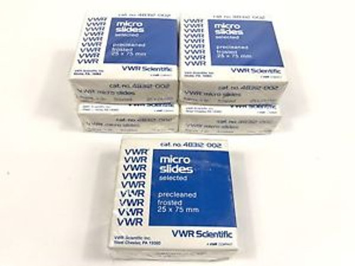 5X Vwr Microscope Slides Precleaned 25X75X1Mm 48312-002 Frosted