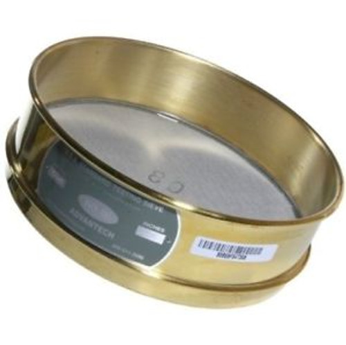 Advantech Brass Test Sieves 12 Diameter #80 Mesh Half Height