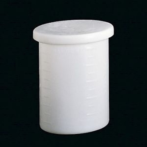 Cole-Parmer Cylindrical Tank With Cover And Spigot Hdpe 5 Gal. 3/16 Wall