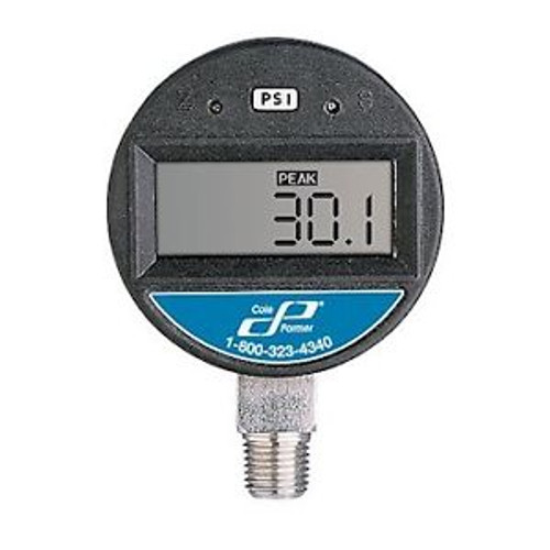 Cole-Parmer High-Accuracy Digital Gauge 0 To 5000 Psi 4-Digit Lcd