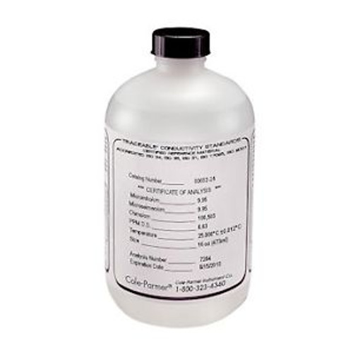 Cole-Parmer Nist-Traceable 1000 Us Conductivity Solution 16 Oz Bottle