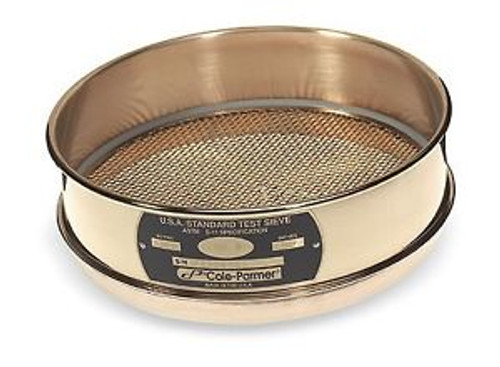 Cole-Parmer Testing Sieve 8 Od Brass Frame/Brass Wire Full Height No. 200