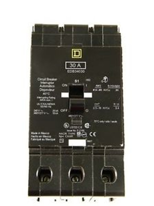 Square D Edb34050 Circuit Breaker Genuine New In Original Box
