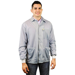 Desco 73778 Statshield Smock Jacket with Knitted Cuffs Grey Large